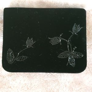 Velvet beaded purse